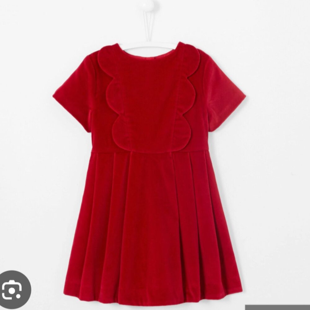 ❤️🎄 Jacadi Red Velvet Holiday Dress – Size 10 🎄❤️